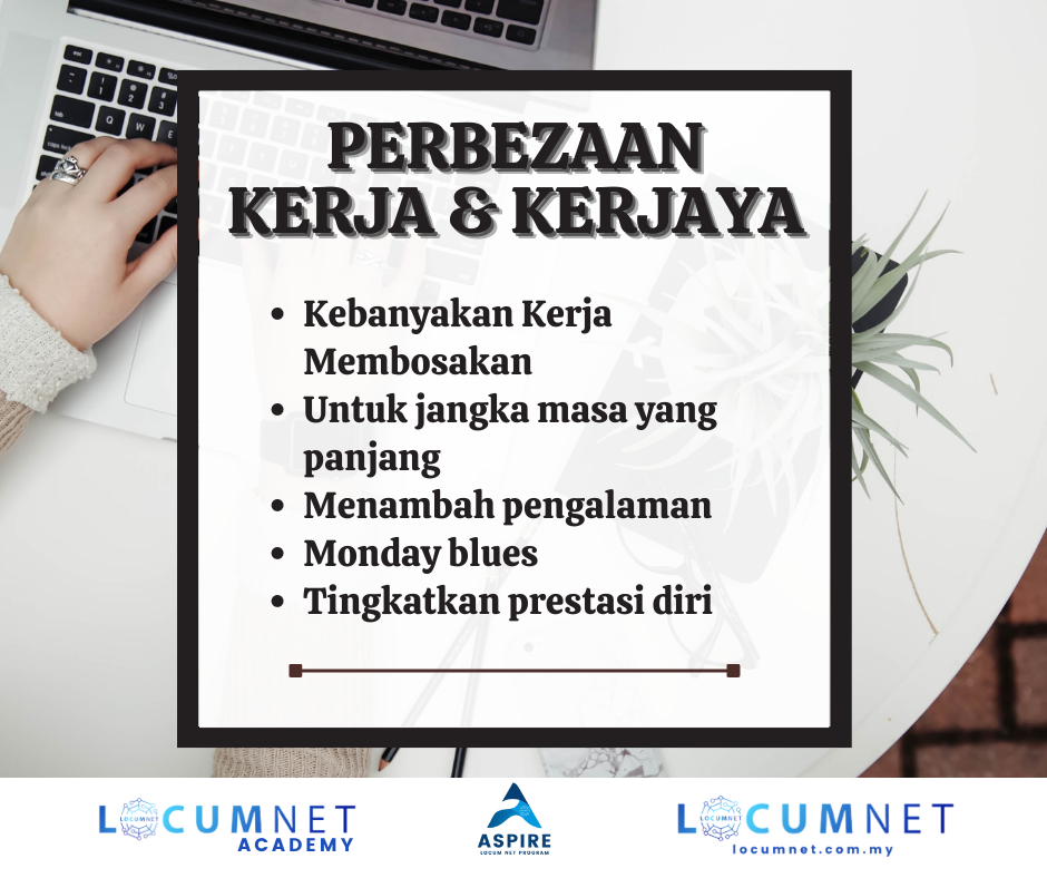 APAKAH PERBEZAAN KERJA DAN KERJAYA ?