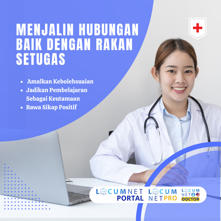 MENJALIN HUBUNGAN BAIK DENGAN RAKAN SETUGAS