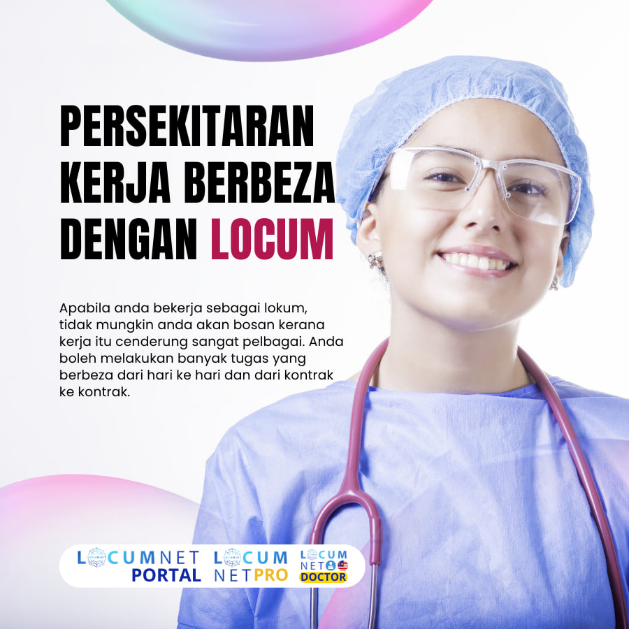 ALAMI PERSEKITARAN KERJA YANG BERBEZA DENGAN LOCUM