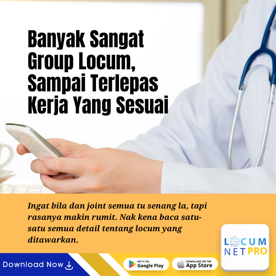 BANYAK SANGAT GROUP LOCUM, SAMPAI TERLEPAS KERJA YANG SESUAI